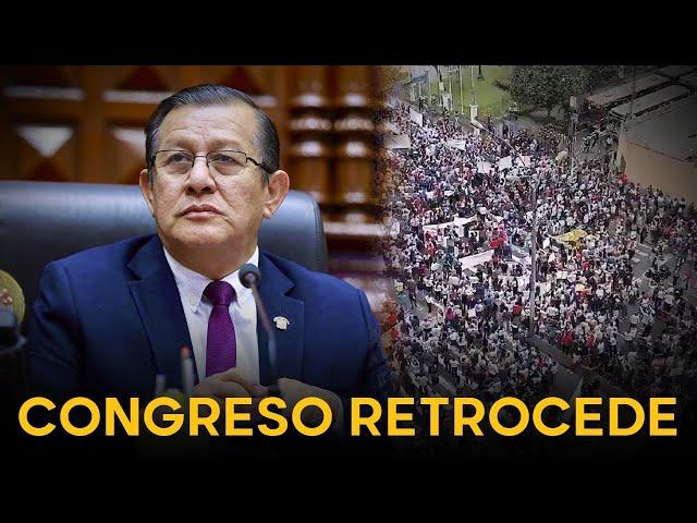 MIEDO | Masiva protesta de Mesa Redonda hace retroceder al Congreso y promete "corregir el error"