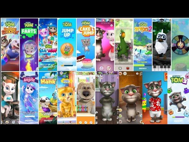 TALKING TOM vs TALKING ANGELA VS TALKING HANK VS GINGER BEN PIERRE LARRY 19 GAME OUTFIT7 GAMEPLAY