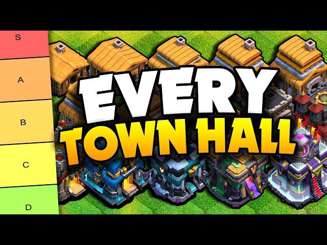 Ranking EVERY Town Hall in Clash of Clans #tierlist