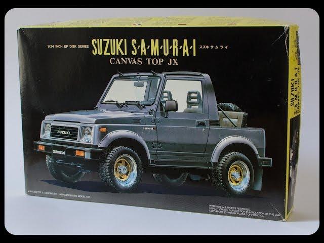 Fujimi 1/24 Suzuki Samurai Canvas Roof Model Unboxing and Review