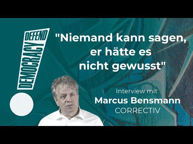 Niemand kann sagen, er hätte es nicht gewusst - Die Pläne der AfD. Interview mit Marcus Bensmann