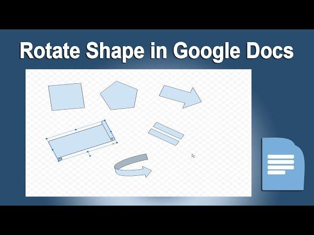 How to Rotate and flip Shape in Google Docs document