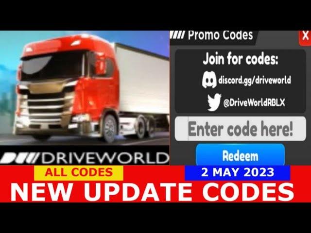 *NEW CODES* Drive World ROBLOX | ALL CODES | 2 MAY 2023