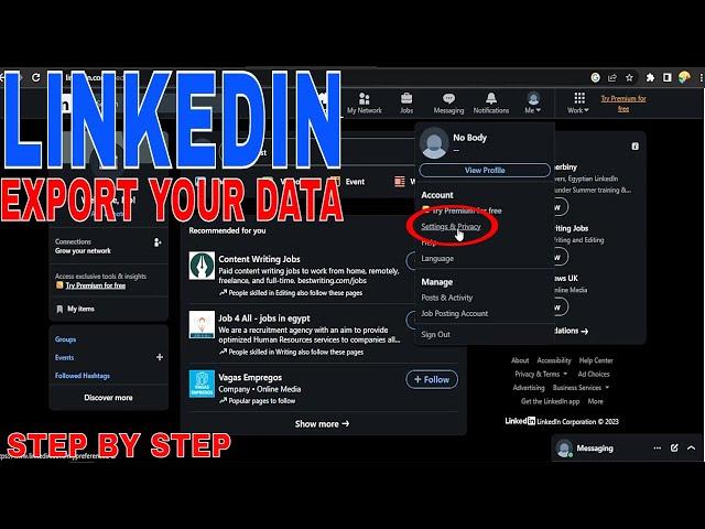   How To Export Your Data In LinkedIn 