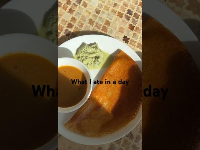 What I ate in a day   