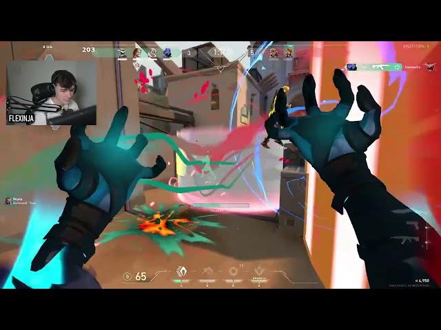 MVP! BIND! FLEXNINJA AGRESSIVE OMEN VALORANT GAMEPLAY [Full Match VOD]