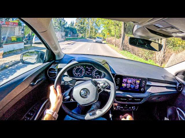 NEW Skoda Fabia 2024 (1.0 TSI 115 hp) | POV Test Drive #2231 Joe Black