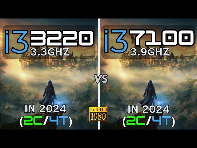 i3 3220 vs i3 7100 Tested in 12 Games (2024) | 1080p