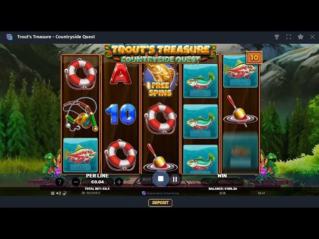 Trout's Treasure   Countryside Quest - Spinomenal - Review (Dama N.V. Casinos)