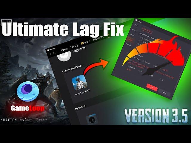 Ultimate  Lag Fix Pubg M Update 3.5 : Hdr + 60 Fps Constent  : Gameloop 32 Bit...!