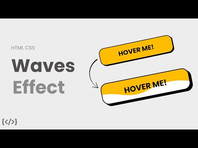 Animated Waves Effect on Button Hover Using HTML CSS