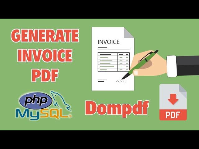 Generate PDF Invoice Using PHP, MySQL and Dompdf Library