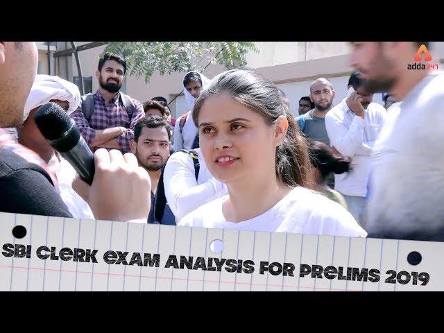 ALL SHIFT SBI CLERK PRELIMS EXAM ANALYSIS 2019  | Live From Center | By Adda247