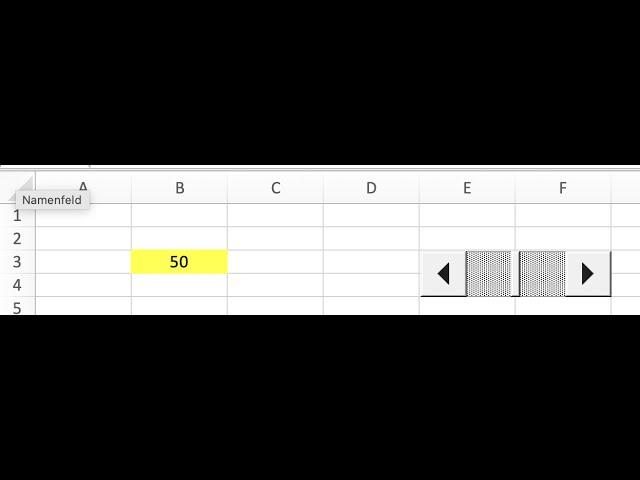 Excel Scrollbar einfügen