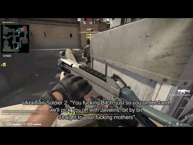 I put the Ukrainian-Russian Soldier Argument to CSGO Footage