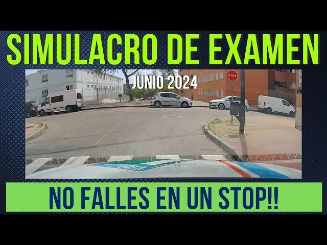 ¡No Suspendas por un STOP! - SIMULACRO del EXAMEN PRÁCTICO de CONDUCIR en MÓSTOLES.