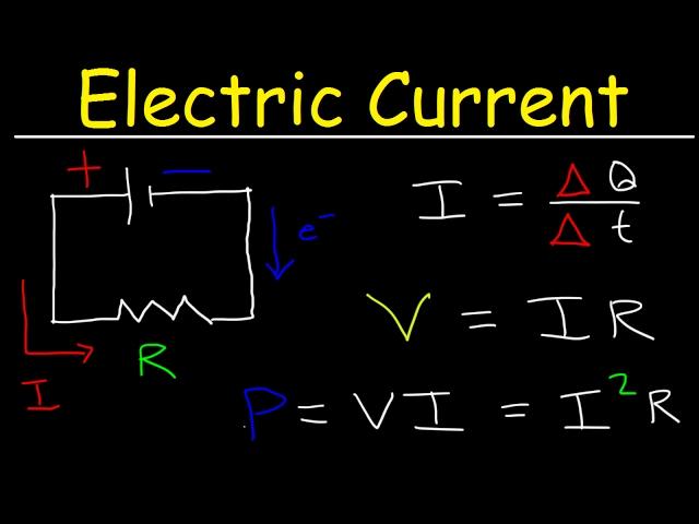 Electric Current & Circuits Explained, Ohm's Law, Charge, Power, Physics Problems, Basic Electricity