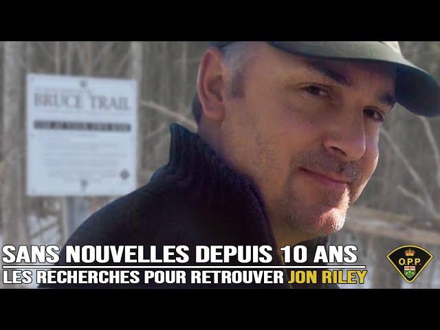 Sans nouvelles depuis 10 ans – les recherches pour retrouver Jon Riley