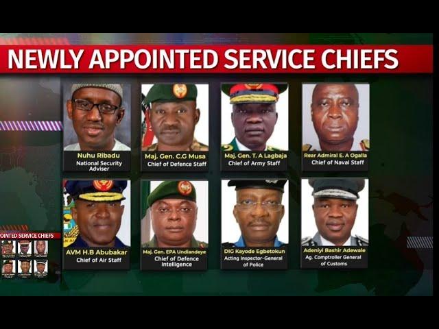 President Bola Tinubu has appointed new Service Chiefs,