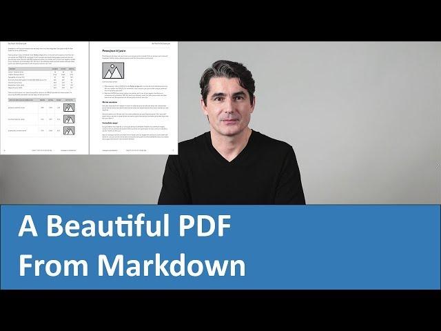 A Beautiful PDF Made From Markdown