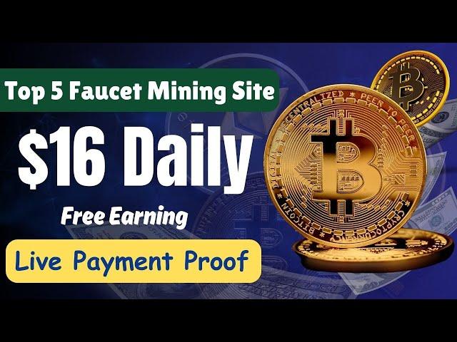 Top 5 Faucetpay Mining Sites | Earn $16 Dollar Daily Free | Earn Money Faucetpay By Abid STV