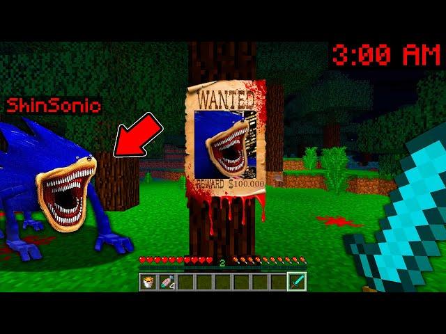 ¡ENCUENTRAMOS A SHIN SONIC TAPES EN EL BOSQUE A LAS 3 AM en MINECRAFT