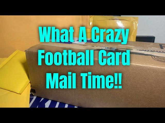 What An Absolutely Insane Football Card Mail Day! Such CRAZY Care Packages!!