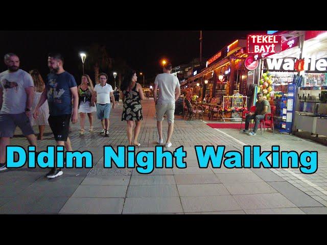 4K UHD - Didim Night Life - Turkey Aydın Didim Walking Tour