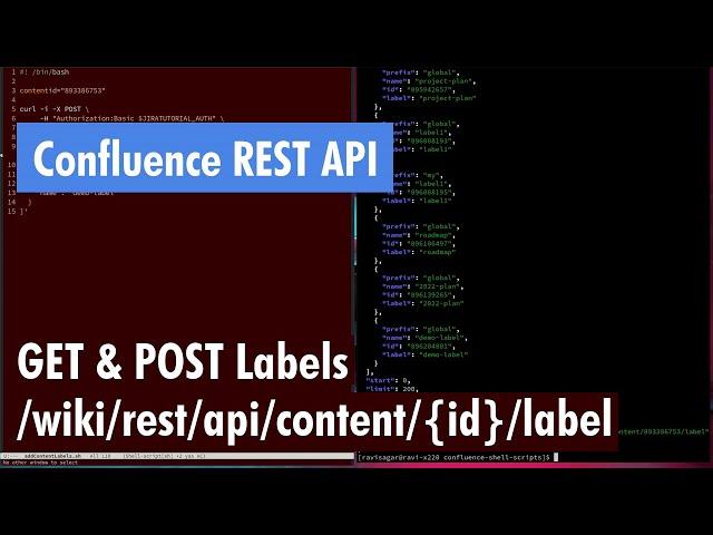 Confluence REST API - Get and add content labels