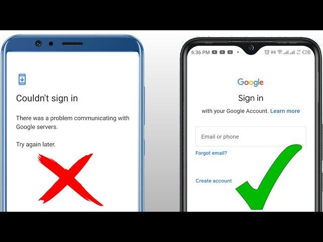 There Was A Problem Communicating with Google Servers Couldn't Sign in How To Fix Gmail  2023