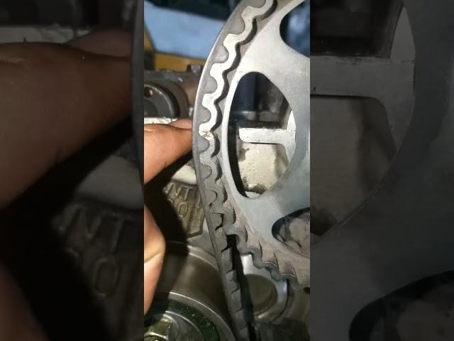 G4GC HYUNDAI TIMING BELT AND CAMSHAT CHAIN MARKS.