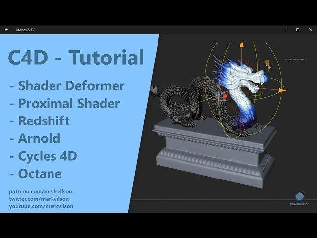 Shader Deformer - Redshift, Cycles 4D, Arnold, Octane