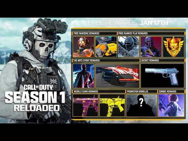 50+ FREE MW3 SEASON 1 RELOADED REWARDS! (FREE Operators, Bundles, Camos & MORE) - Modern Warfare 3