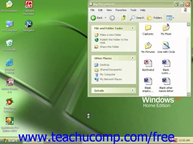 Windows XP Tutorial Cutting, Copying & Pasting Files and Folders Microsoft Training Lesson 6.12