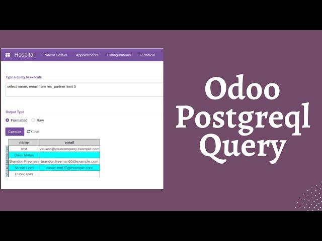 Basics Of PostgreSQL Query || Odoo Queries || PSQL Insert, Update, Select and Delete Queries