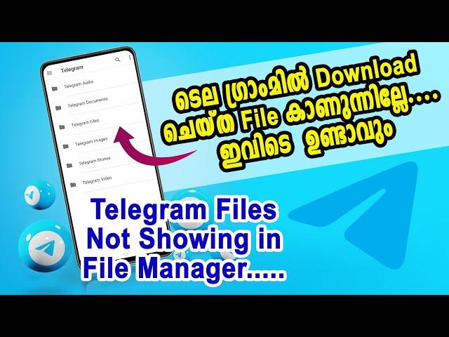 Telegram Files Not Showing in File Manager | ടെല​ഗ്രാം Download ചെയ്ത File കാണുന്നില്ലേ ഇവിടെ ഉണ്ട്