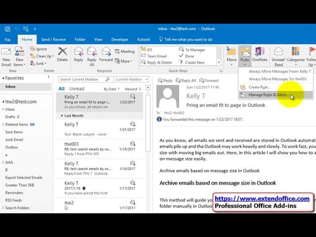 How to automatically reply to specific sender (email address) in Outlook