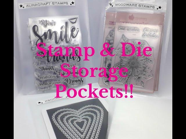 AMAZING FIND!!! Stamp & Die Storage Pockets!