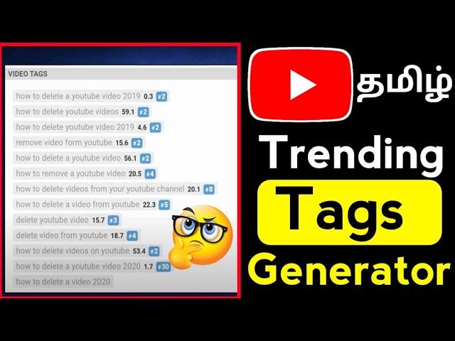 How to youtube video trending tag generator website in tamil