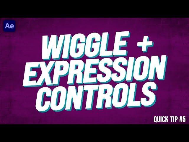 After Effects WIGGLE EXPRESSION Controls | Adobe Tutorial