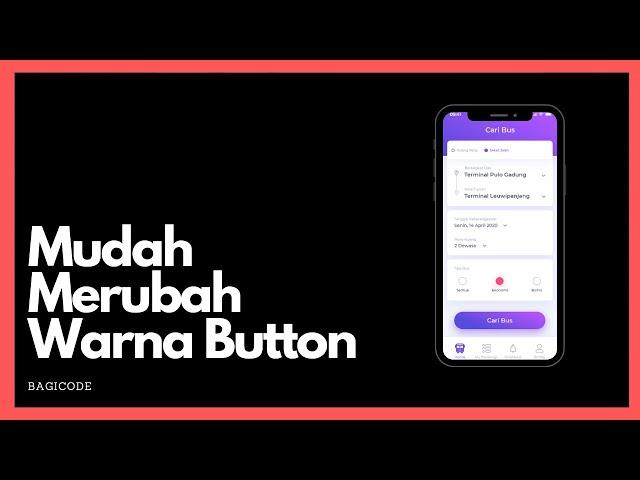 Tips Mengubah warna button pada library material design Android