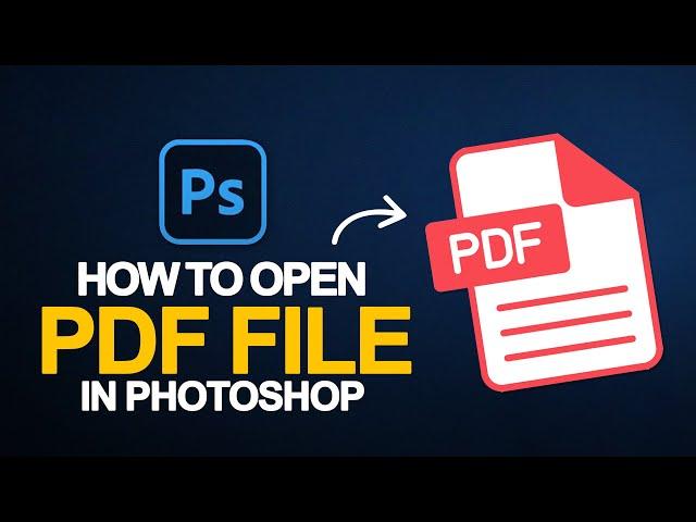 How to open PDF Document in adobe photoshop 2025 | Photoshop Beginner Tutorial