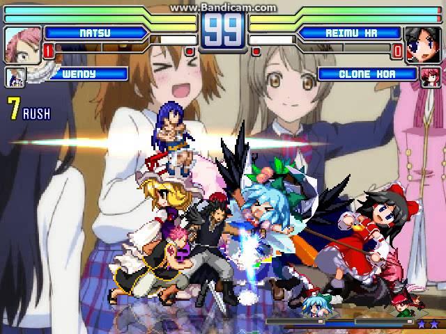 MUGEN @ FAIRY TAIL vs TOUHOU PROJECT 4V4 Fight