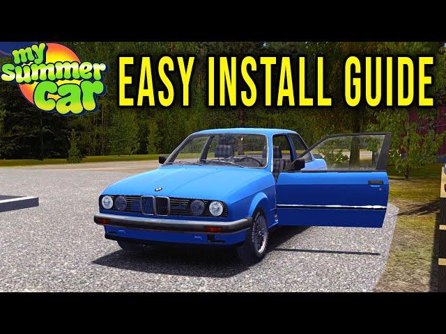 BMW E30 - HOW TO DOWNLOAD AND INSTALL CORRECTLY with SAVE GAME - My Summer Car Tips #27 | Radex