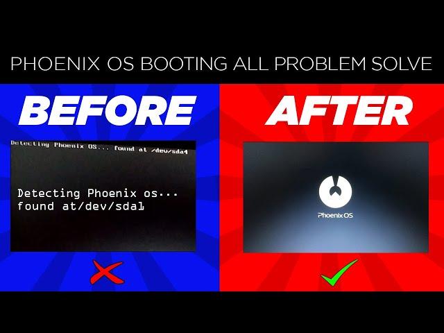 Phoenix Os dectecting found at dev/sda | Phoenix os booting all problem fix 100%