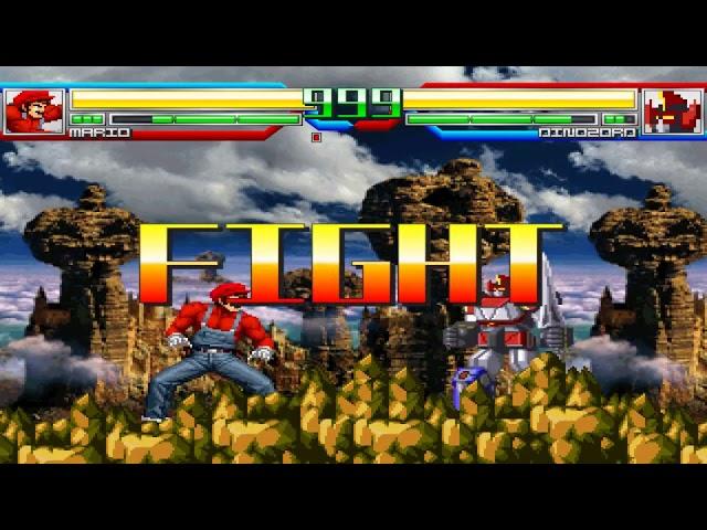 NICK54222 MUGEN: KOF Mario VS Dinozord