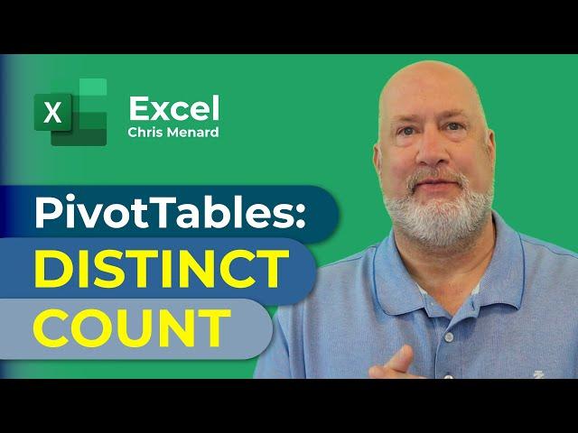 Excel Distinct Count with a PivotTable