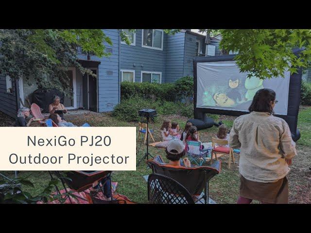 NexiGo PJ20 Outdoor Projector Review | Movie Projector with WiFi and Bluetooth 5.1