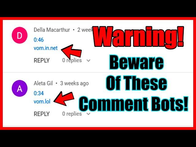 WARNING! BEWARE OF THESE COMMENTS!! *SCAM BOT*