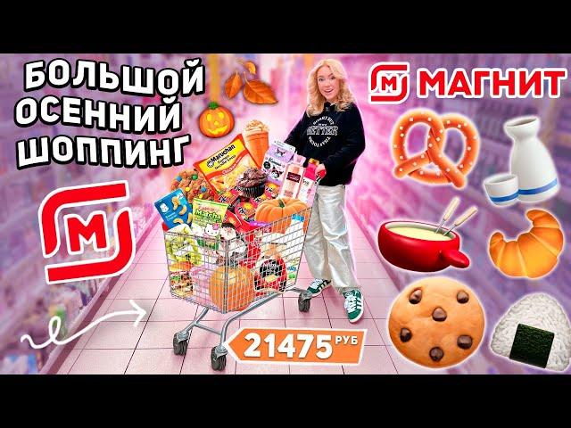 большой шоппинг в МАГНИТ! закупка продуктов на пару неделю и осенние новинки *СКУПАЮ ВСЕ*